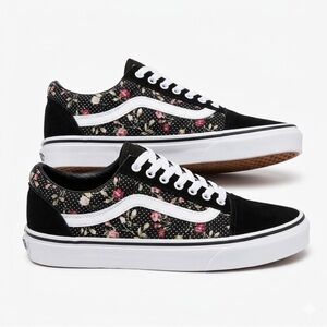 vans women's Old Skool Floral Shoe 500714 size 7.5